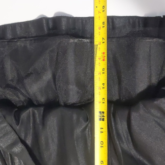 Rampage layered skirt size M black silver beaded - Picture 4 of 10